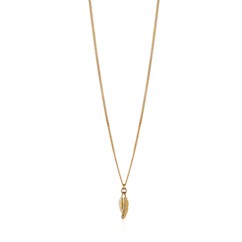 Boh Runga Mini Duo Miromiro Pendant Gold Plate image number 0